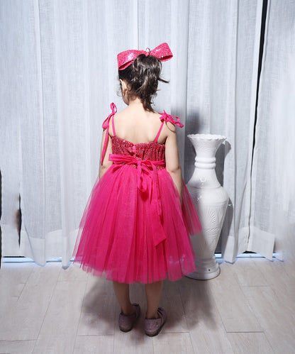 Pre-Order: Pink Colored Barbie Dress for the Little One (DM For Price)