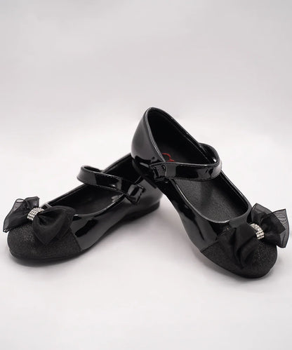 Black Coloured Newborn Dress Shoes for Girls