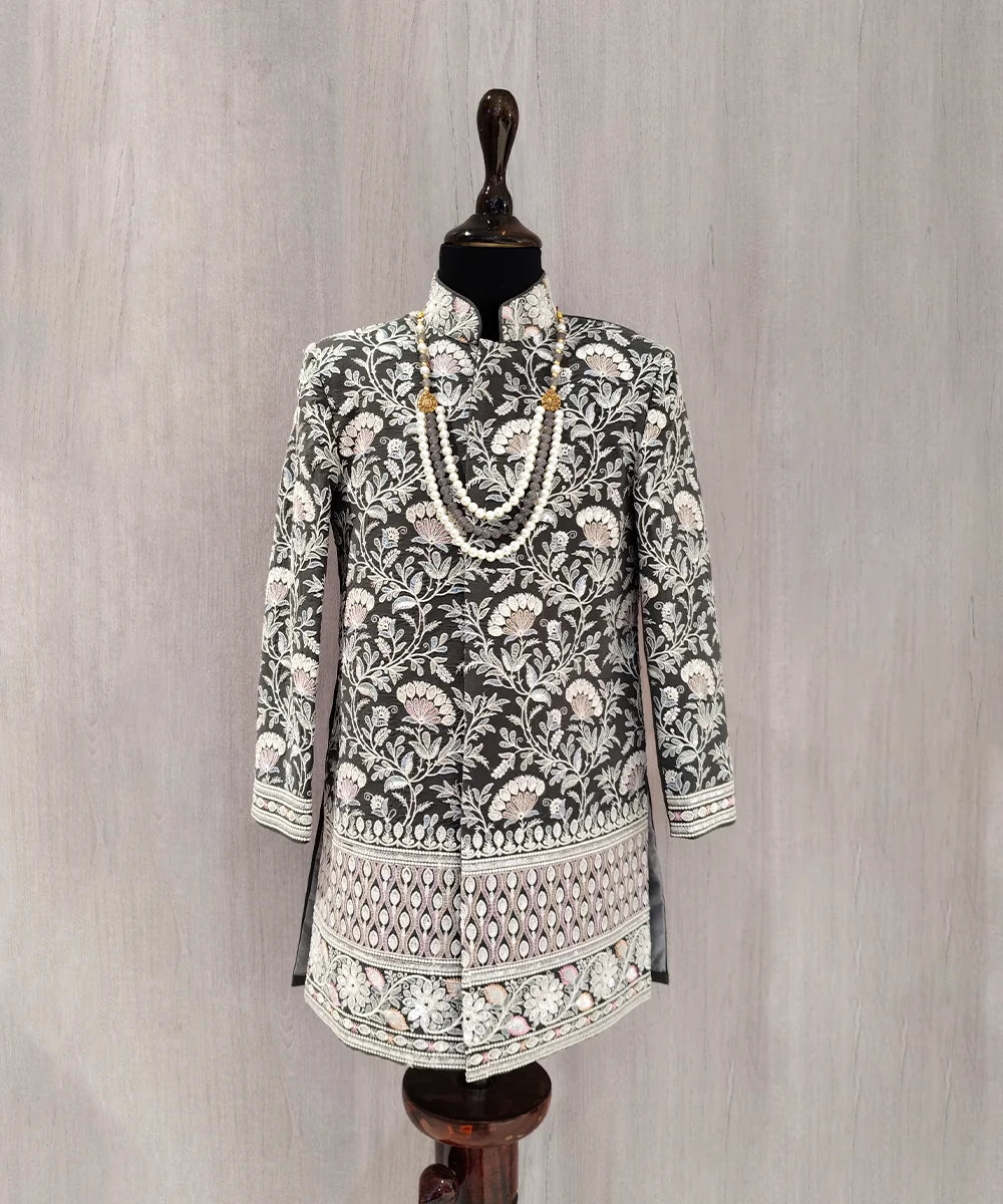 Luxury Kids Wedding Sherwani Set(DM For Price)