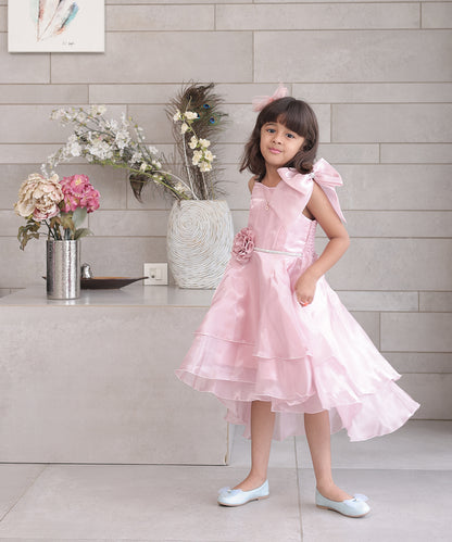 Pre-Order: Stylish Party-Ready Pink Frocks for Baby Girls (DM For Price).