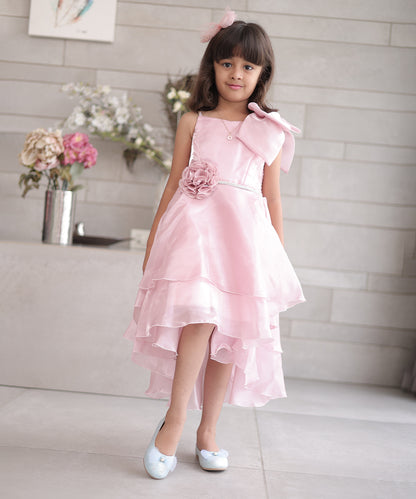 Pre-Order: Stylish Party-Ready Pink Frocks for Baby Girls (DM For Price).