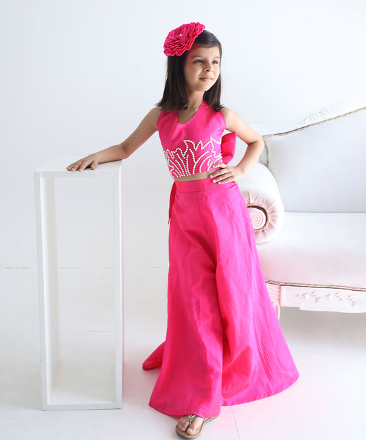 Neon Pink Coloured Dress for Girls