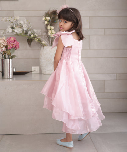 Pre-Order: Stylish Party-Ready Pink Frocks for Baby Girls (DM For Price).