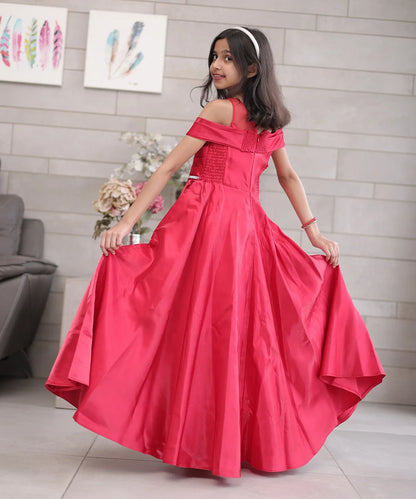 Pre-Order: Red Princess Gown for Girls for Birthdays (DM For Price)