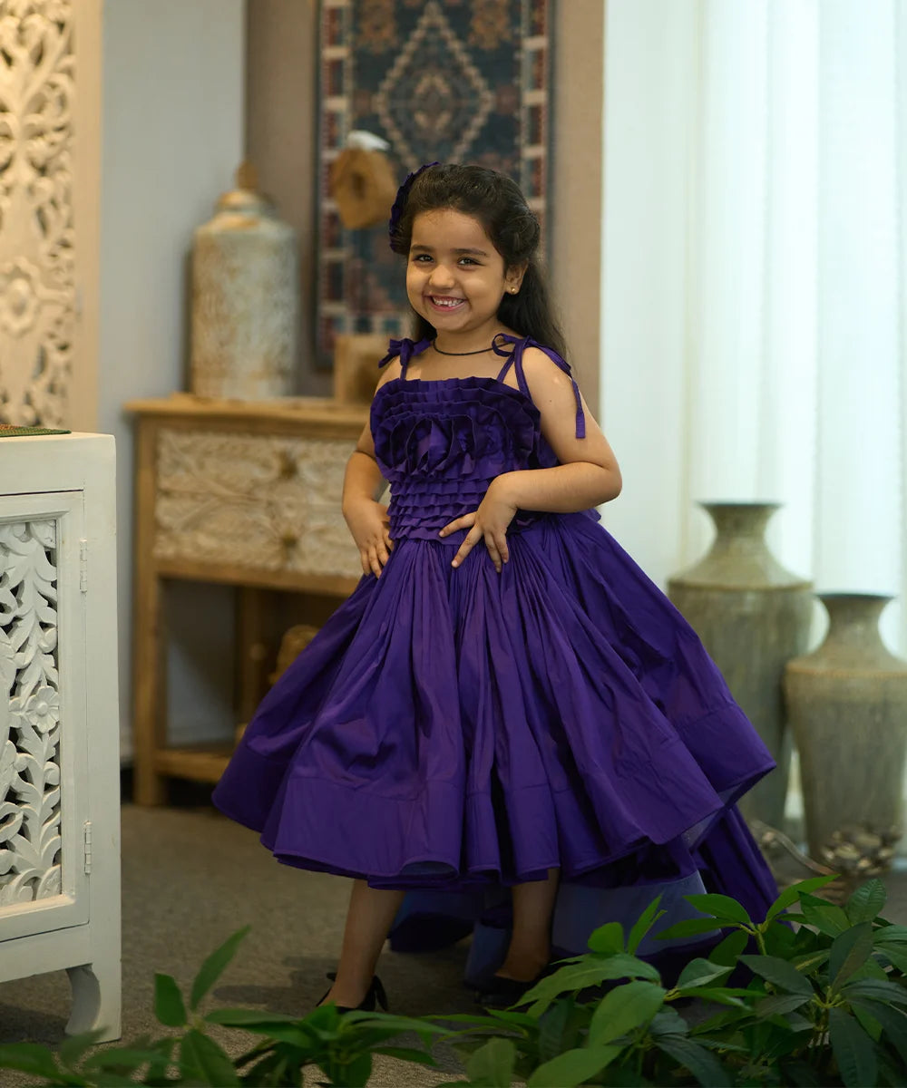 Pre-Order: Purple Party Wear Gown for Special Occasions (DM For Price)