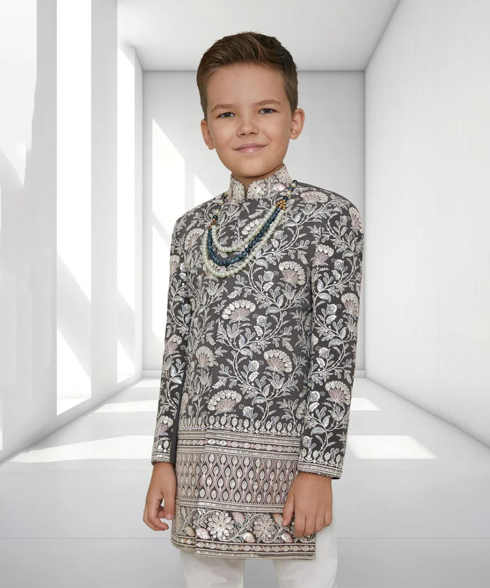 Luxury Kids Wedding Sherwani Set