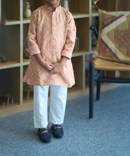 Festive Wear Printed Kurta Set for Boy Kids