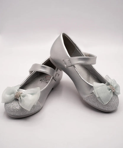 Silver Shimmer Sandals for Little Girl